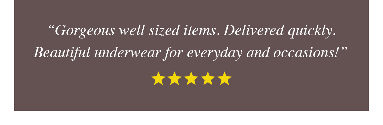 ***** customer reviews from Pour Moi