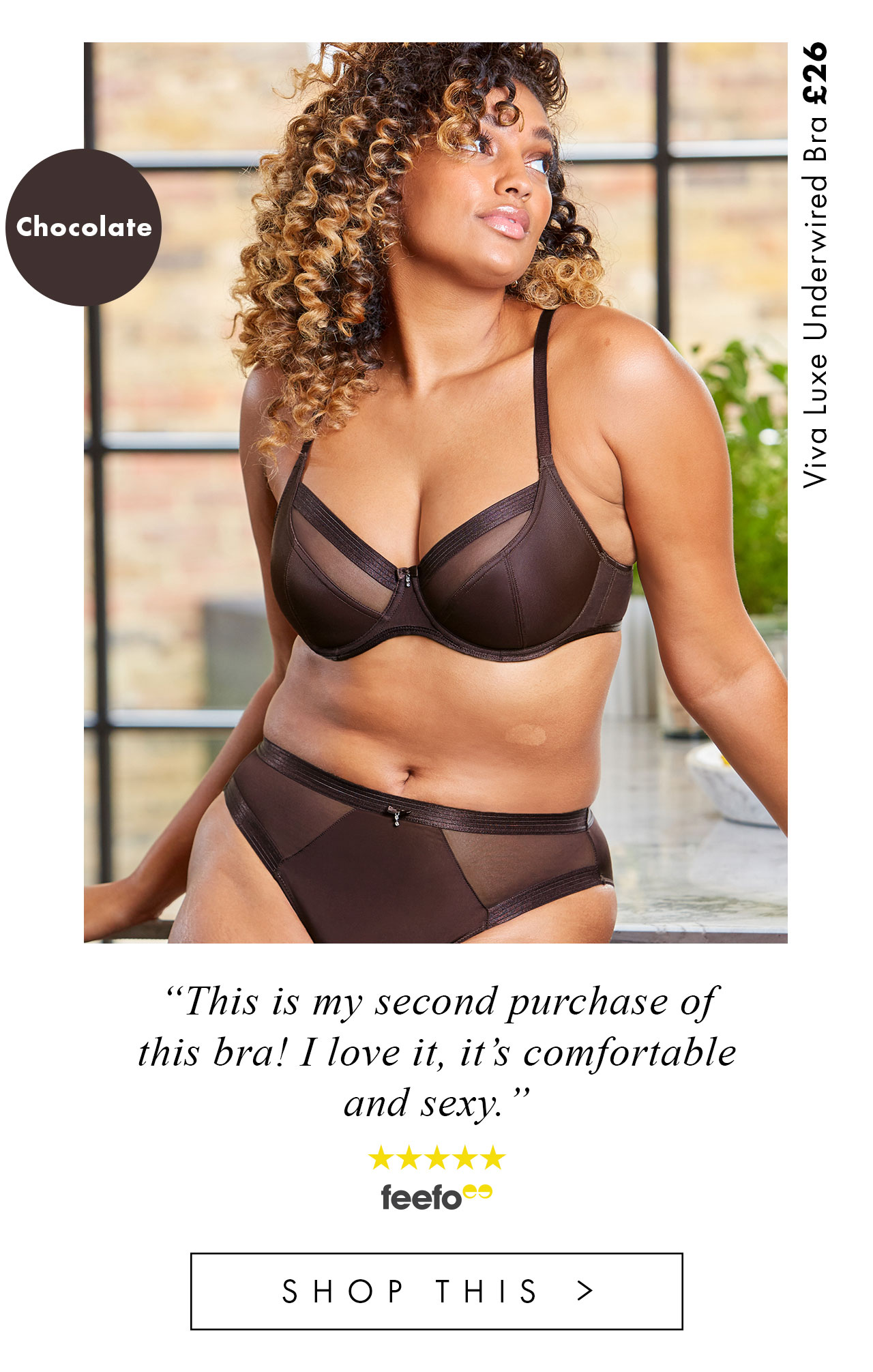 Viva Luxe Underwired Bra £26. SHOP THIS >
