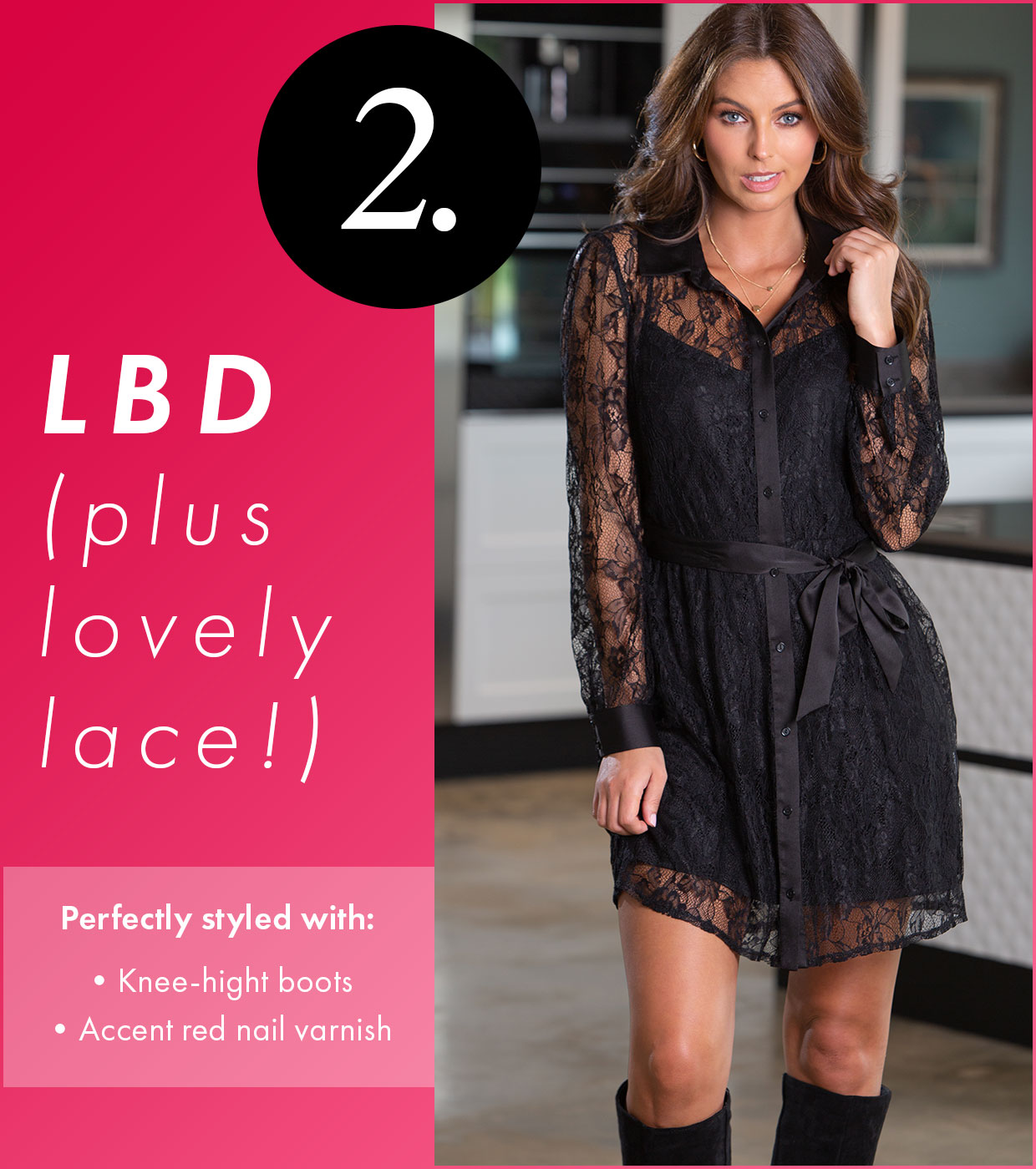 2. LBD (+ lovely lace!)