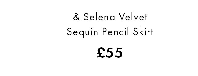 Selena Velvet Sequin Pencil Skirt £55