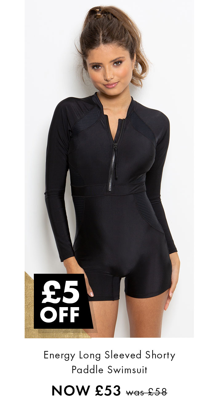 Energy Long Sleeved Shorty Paddle Swimsuit NOW £53